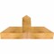 Ekena Millwork Portland Rough Sawn Timber Gable Bracket, Western Red Cedar, 36"W x 18"H x 6"D x 6"F, 12/12 Pitch GBW036X18X0606POR00RWR - alternate 2